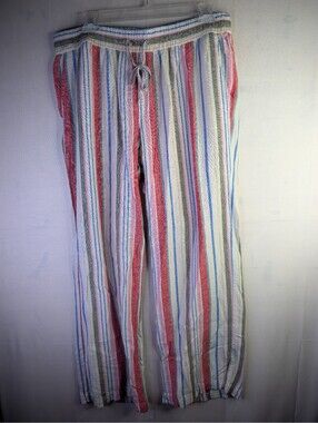 Old navy multi colored striped pants size L